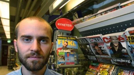 "Det var en stor befrielse att slippa tidningarna och det var med glädje som jag tömde hyllorna", säger Niklas Svenlin.
