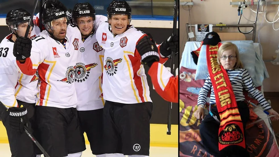 Supporter. elvaårige Filip Sandberg har genomgått en hjärttransplantation för inte så länge sedan. När Luleå hockeys spelare blev medvetna om att en av deras största supportrar gjort den jobbiga resan så spelade de in en hälsning till honom. En hälsning som uppskattades.