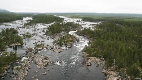 Fisket ska minskas i Trollforsen i Pite älv 19 kilometer nordväst om Moskosel. Här är Nedre Trollselet, upp mot Övre Trollselet.