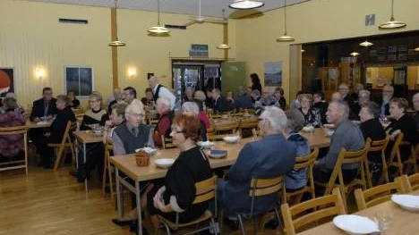 Många PRO medlemmar fanns på plats i Abborrträsk Folkets hus.