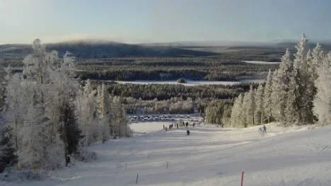 Ett snöigt Kåbdalis den 1 november.