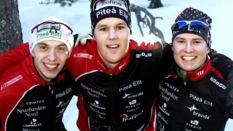 Johan Westerlund, Jesper Modin och Mikael Norberg åkte hem en bronsmedalj i lagtävlingen på 15 km i Sundsvall.
