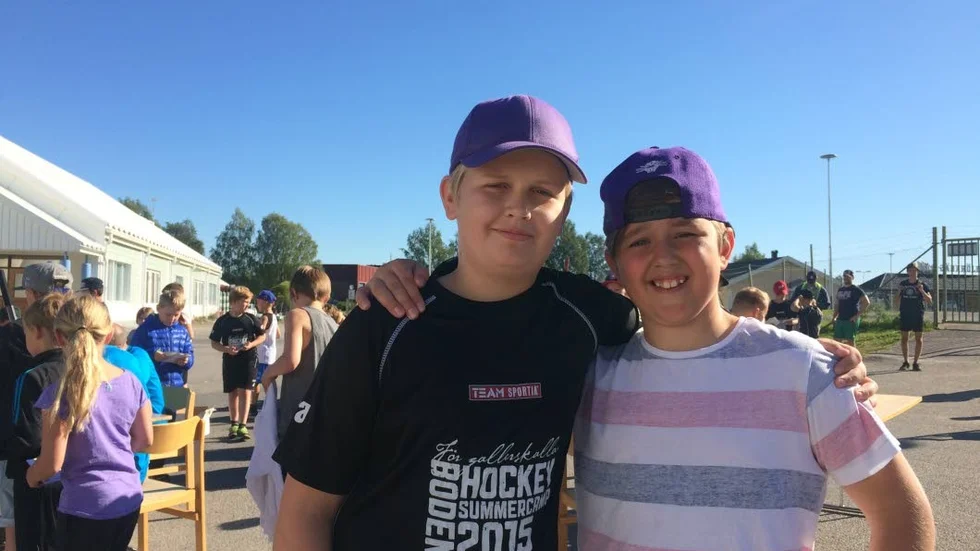 William Sundberg och Jesper Hansson trivdes i Luleå Hockeys sällskap.