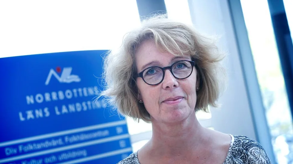 Pressat läge. Veronika Sundström, landstingsdirektör, är i ett bekymrat läge efter nyår när de inte längre får hyra in sjuksköterskor.