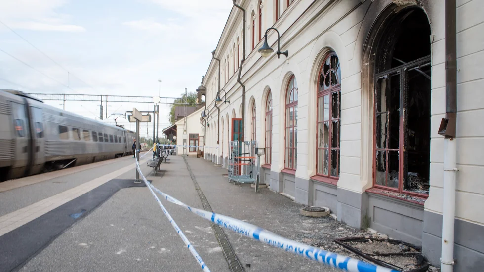 Snart kan Harrys gamla lokaler bli omvandlade till kontor. Så här såg det ut efter den förödande branden 2018. 