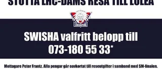 Linköping tvingas tigga pengar till Luleåresan