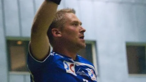 Rolf Sundstén, en av målskyttarna när K 4 IF nästan hämtade ikapp sjumålsunderläget mot Skellefteå.