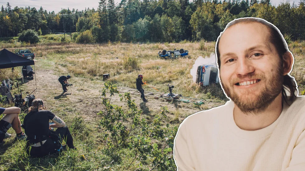 Katrineholmaren Hannes Krantz och hans filmkollektiv står bakom nya storfilmen UFO-Sverige. Bilden är ett montage.