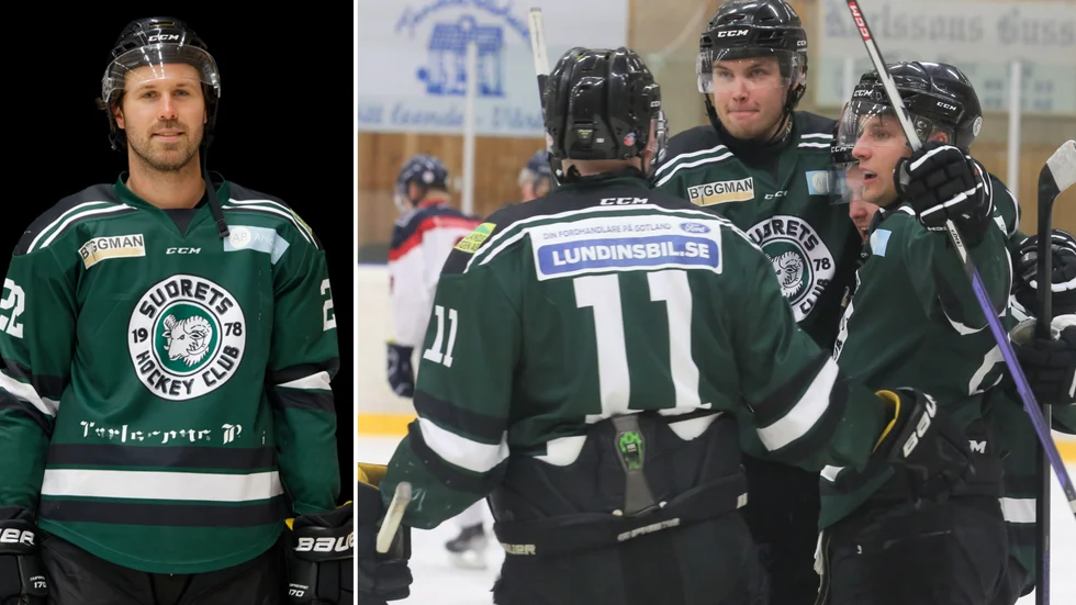 Tanner Hildebrandt (till vänster) är klar för Sudrets HC.