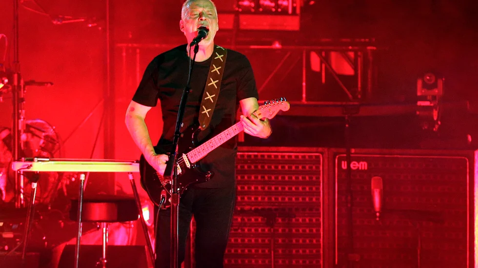 Pink Floyds frontfigur David Gilmour fördömer Rysslands invasion av Ukraina. Arkivbild.
