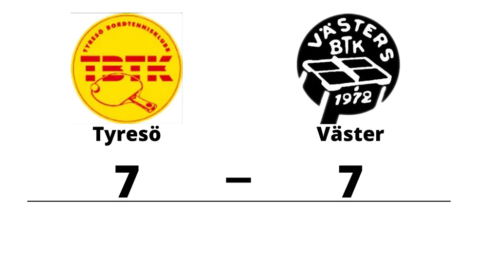 Tyresö BTK spelade lika mot Västers BTK