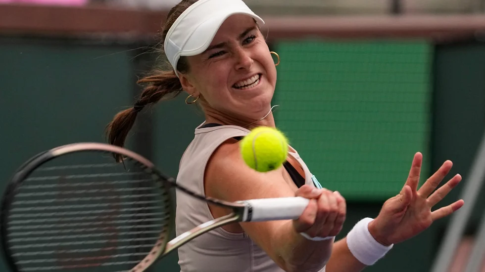 Rebecca Peterson i matchen mot Coco Gauff.