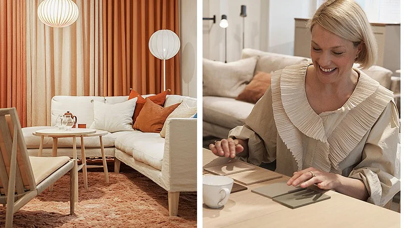 Sandra Engström är butikschef och ansvarig för Norrgavel i Uppsala. Hos Norrgavel kan man boka kostnadsfri inredningsrådgivning som inleds med en behovsanalys och därefter presenteras och diskuteras förslag. 