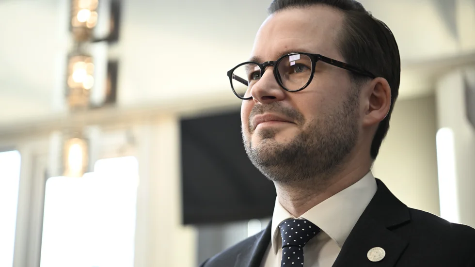 Sverigedemokraternas partisekreterare Mattias Bäckström Johansson (SD). Arkivbild.