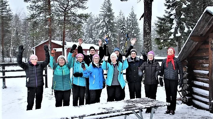 Från vänster: Karin Kvist, Eva Persson, Evy Rova, Tommy Andersson, Astrid Wikström, Ingegerd Larsson, Lennart Stylbäck, Ingrid Fagervall, Elsa Nilsson, Sonja Andersson.