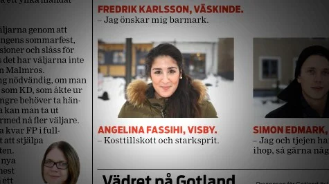 Angelina Fassihis udda svar.
