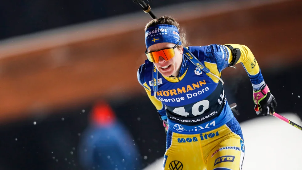 Elvira Öberg blev trea i jaktstarten i Kontiolax. (Arkivbild)