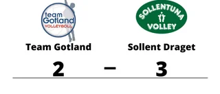 Team Gotland föll mot Sollent Draget i avgörande set