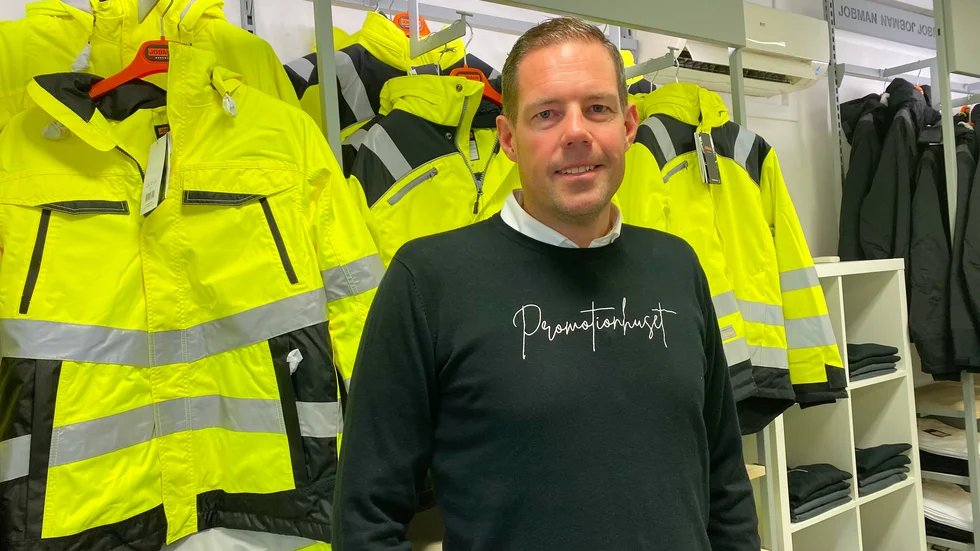 Delägaren Marcus Persson har stor del i att Promotionhuset öppnar filial i Elbutikens gamla lokaler på Lasarettsvägen.
