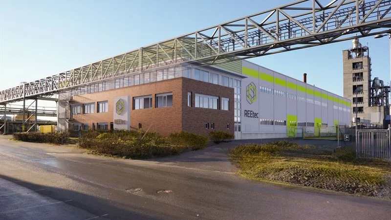 Illustration över den fabrik som ska byggas i Norge.