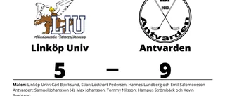 Förlust för Linköp Univ hemma mot Antvarden