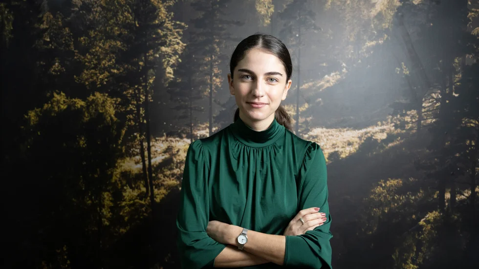 Klimat- och miljöminister Romina Pourmokhtari (L) på COP27 i Sharm el-Sheikh.