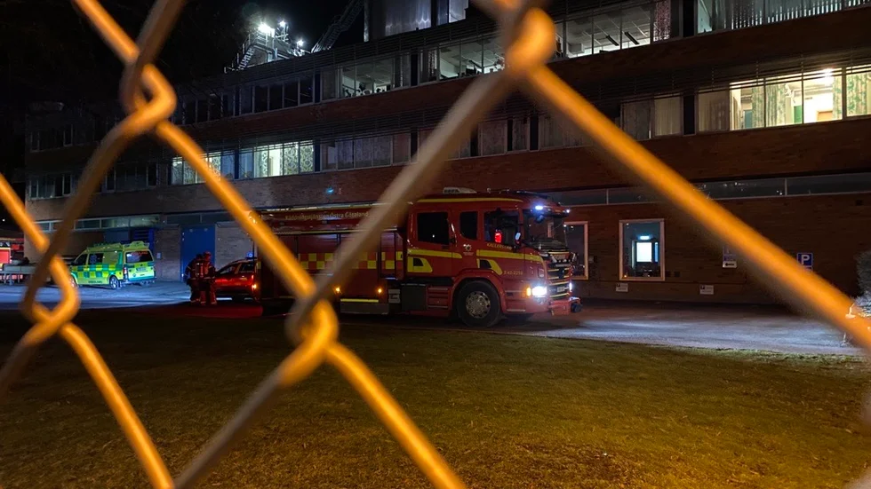 Räddningstjänsten larmades på måndagskvällen till en befarad brand på värmeverket på Södra Oskarsgatan.