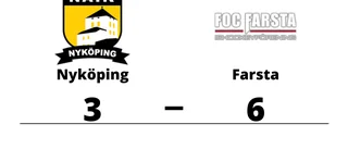 Nyköping fick ge sig i toppmötet med Farsta