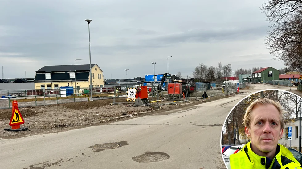 Markus Mellstrand berättar att en del av Trädgårdsgatan, samt korsningen med Fågelgatan, ska byggas om för en miljon kronor. 