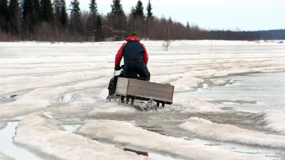 Det är dåligt läge för isvägarna i Luleå skärgård. OBS! Bilden är från förra året.