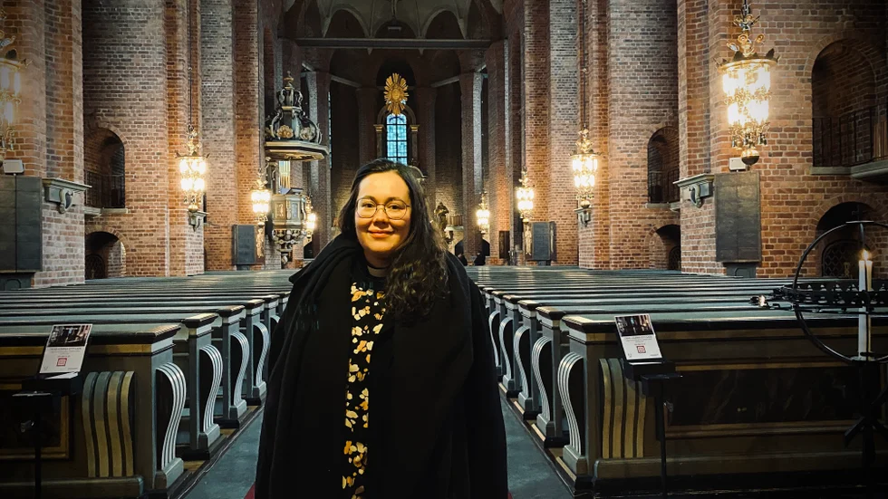 Noora Tikkala, präst i Klosters kyrka.