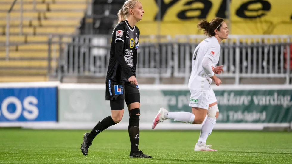 Ella Gunnarsson under kvalmatchen mot BP. 