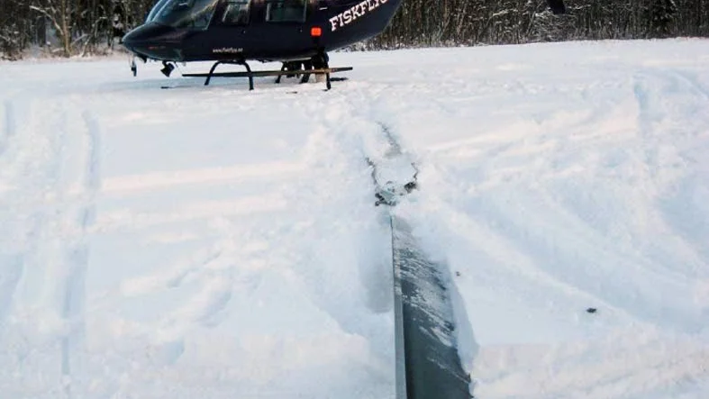 ROTORN SLÄPPTE. Incidenten inträffade i Porjus i november 2012.