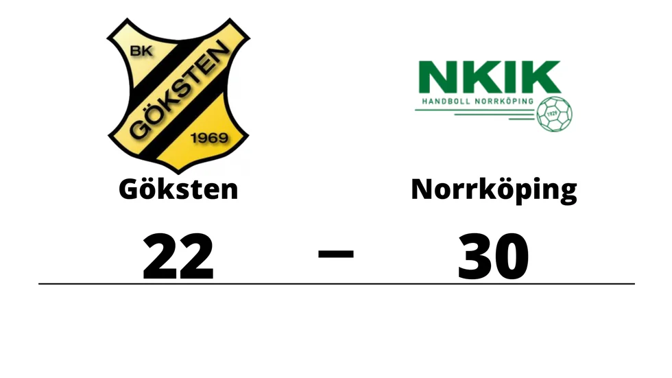 Gökstens BK förlorade mot Norrköping KvIK