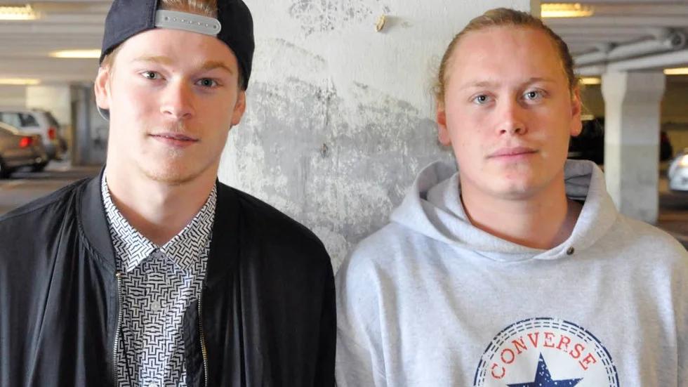 Musik. Claes Remmered Persson och Otto Pettersson vill satsa på musiken. Foto:Christoffer Nielsen