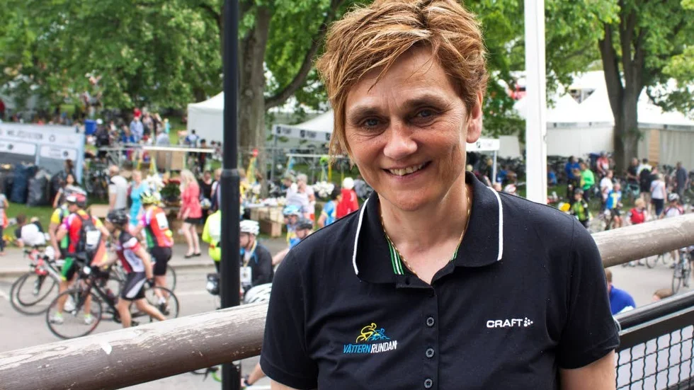 Eva-Lena Frick, vd för Vätternrundan, känner sig väldigt nöjd.