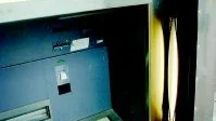 Euro i automat. Sedan i går finns möjlighet att ta ut euro i en bankomat vid Tjustbygdens Sparbank i Västervik. Foto: Anders Liljegren