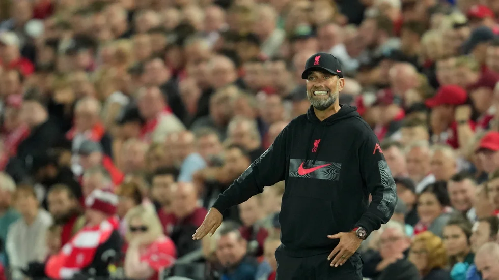 Jürgen Klopp känner inget medlidande med tränarkollegan Erik ten Hag. Arkivbild.