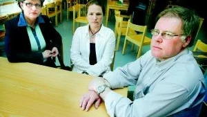 Förbereder svar. Specialpedagog Anette Torstensson, biträdande rektor Charlotta Chronér och rektor Håkan Lerman har förberett alla lärare på Överums skola inför måndagens skoldag då många frågor från barnen kan uppkomma.