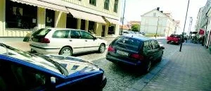 Snyggt men trångt på Storgatan