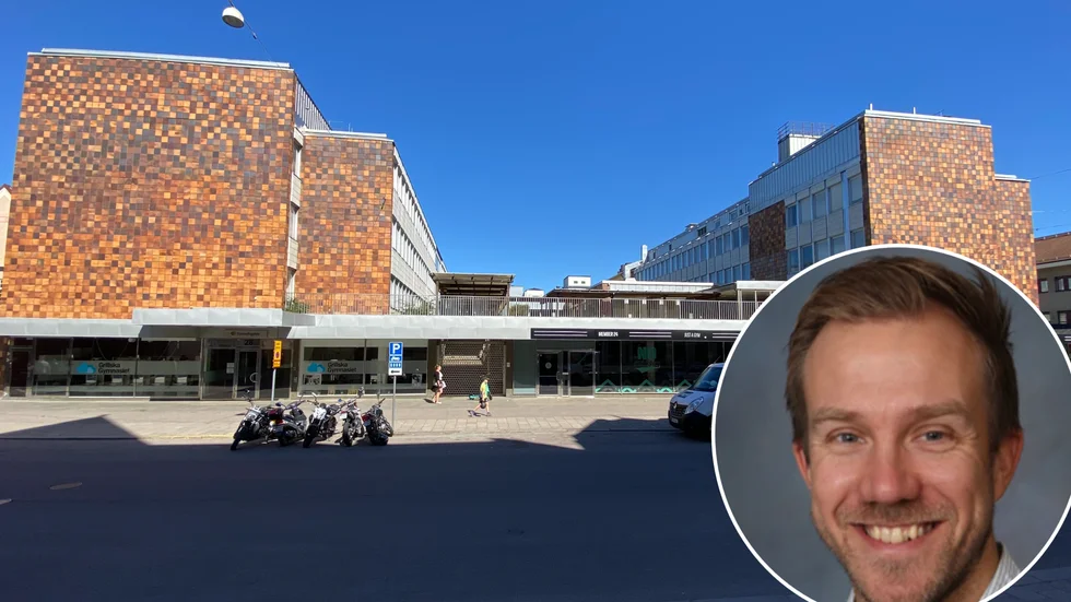 Till de här lokalerna på Nygatan räknar NTI-gymnasiets rektor Magnus Jangerud med att skolan ska flytta nästa år.
