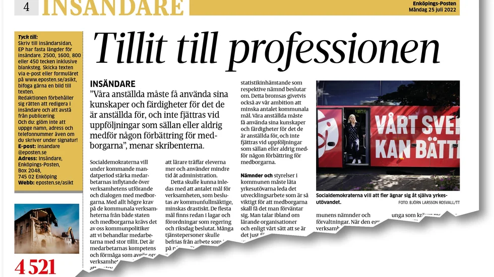 Från EP den 25 juli.