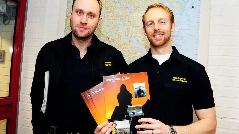 Erik Flink och Jacob Dahlquist arbetar för att nå ut till Västerviks invånare.