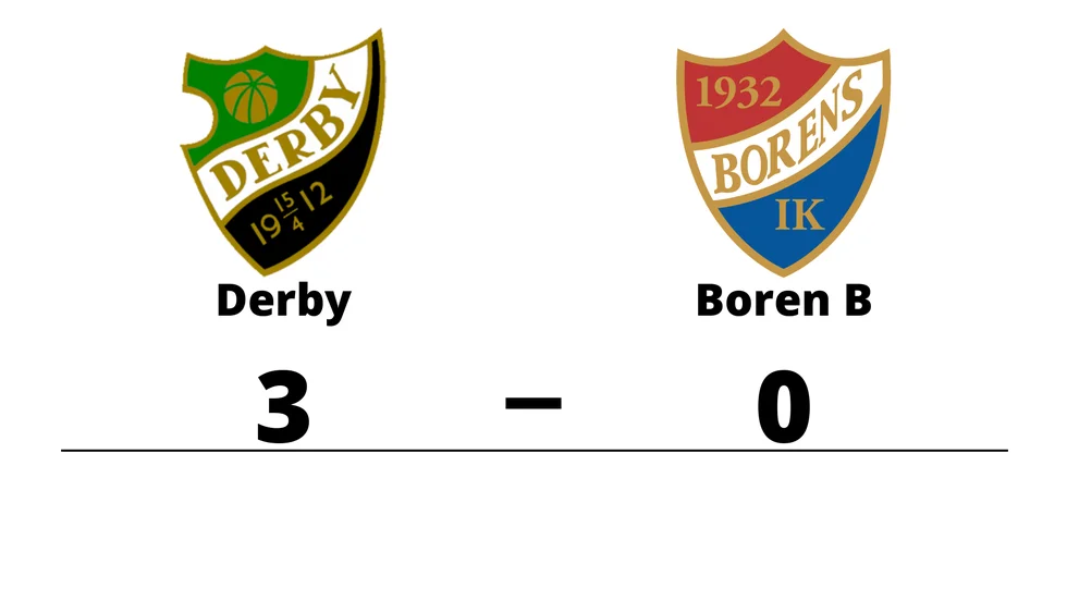BK Derby vann mot Borens IK B