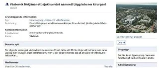 Facebook-grupp stöttar kirurgen