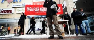 Socialisterna protesterade mot nedskärningar i skolan