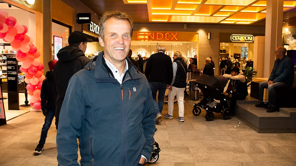 Gunnar Selberg vimlade runt i Kirunas nya gallerior på torsdagen och var mer än nöjd. 