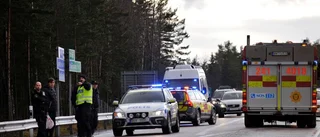Krock vid avfart från gamla E 20