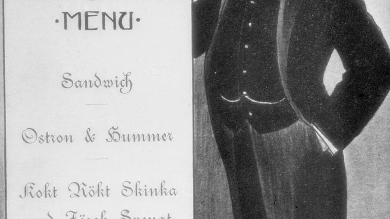 Leonard Linden var källarmästare och drev Järnvägsrestaurangen i Katrineholm.