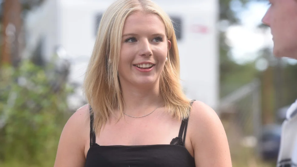 Linnéa Karlsson vann sitt första heat i juniorklassen.